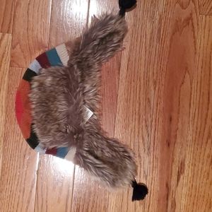Baby Gap kids hat w faux fur lining M/L